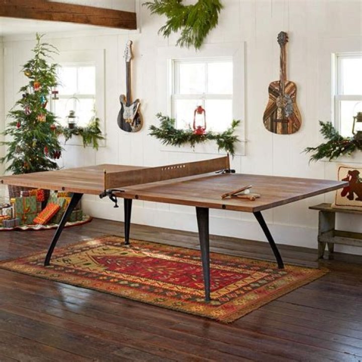 What kind of wood is used for ping pong tables?