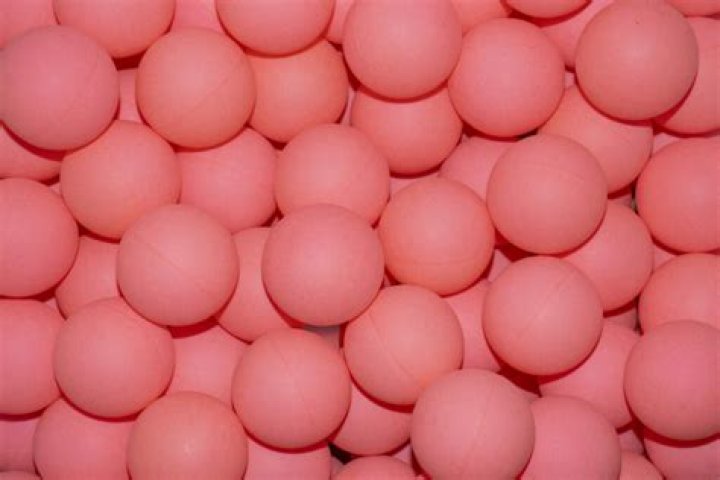 What plastic are ping pong balls made of?