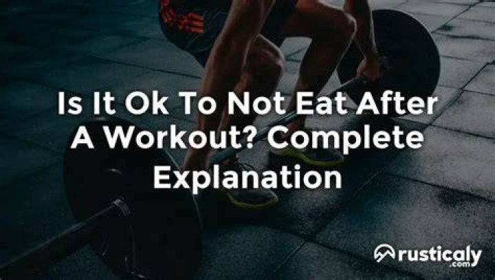 What should not eat after workout?