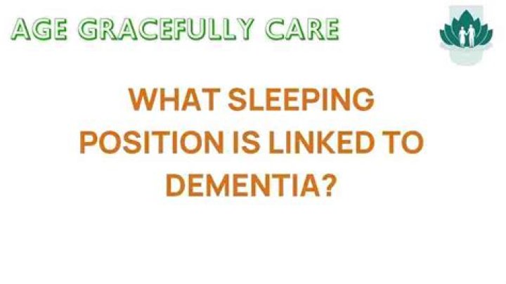What sleeping position is linked to dementia?