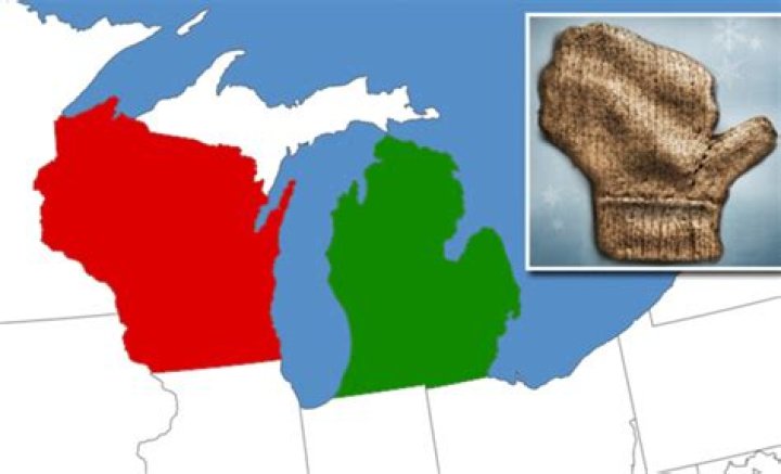 What state looks like a mitten?
