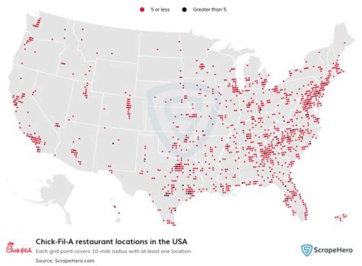 What states have Chick Fil A?