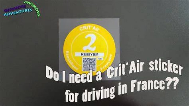 What sticker do you need to drive in Europe?