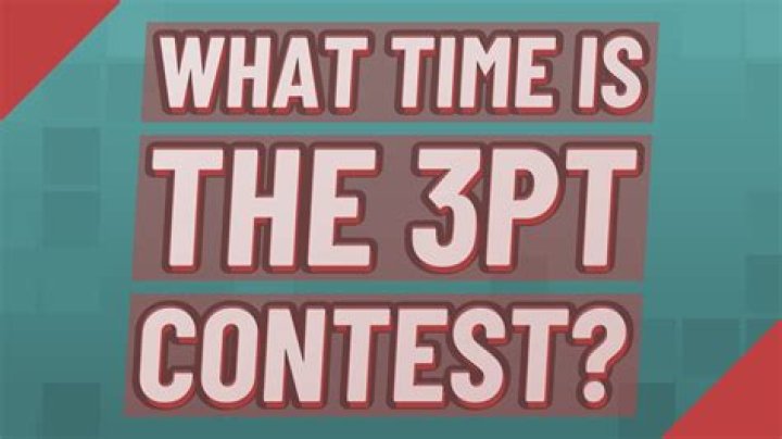 What time is the 3pt contest 2022?