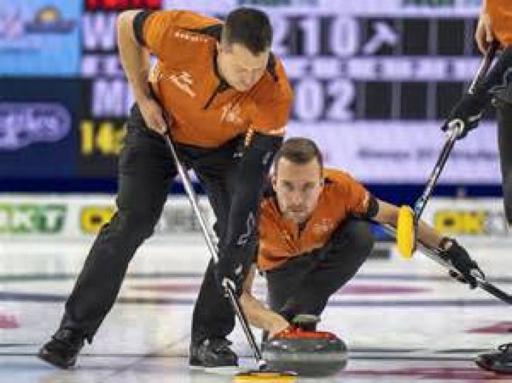 What time is the Brier curling on today?