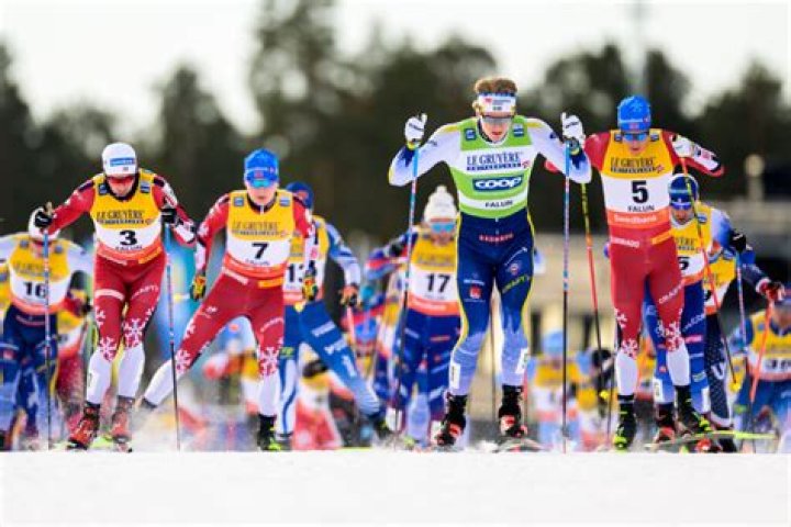 What two sports does a biathlon include?