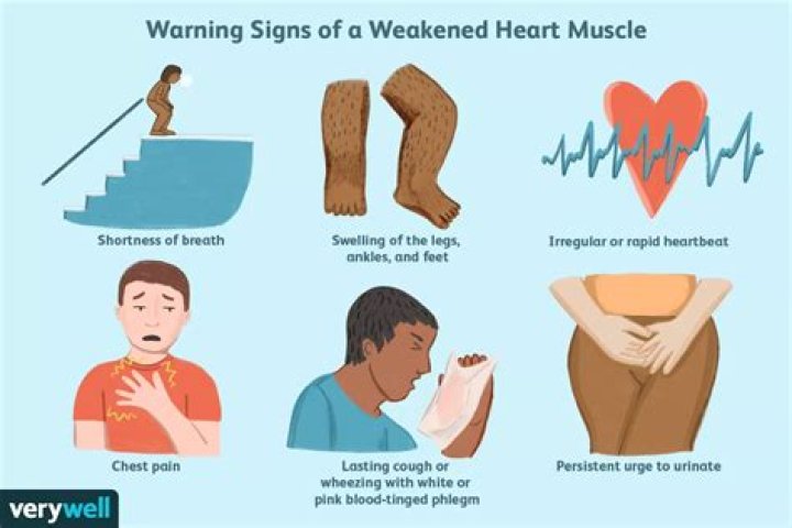 What weakens the heart muscle?