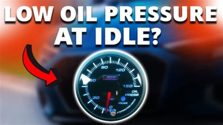 What would cause oil pressure to drop at idle?
