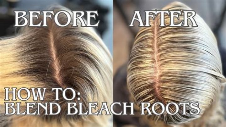 When bleaching roots where do you start?