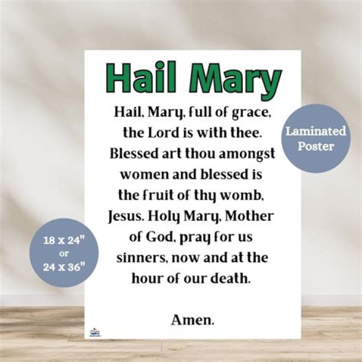 When was the Hail Mary prayer first used?