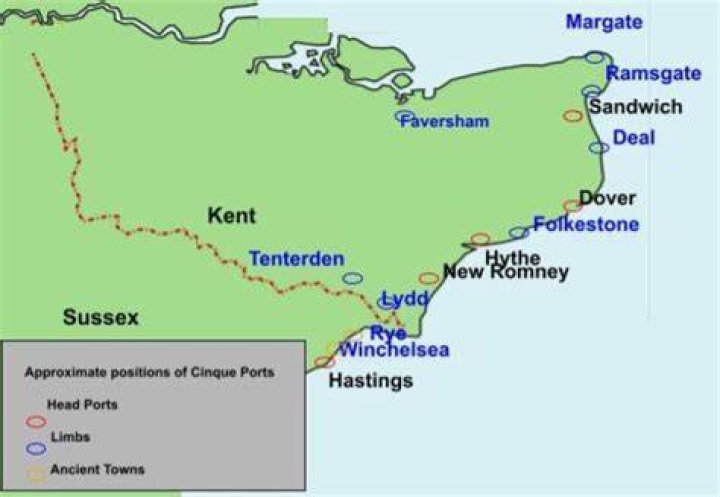 Where are the Cinque Ports?