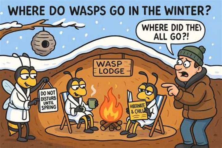 Where do wasps go in rain?