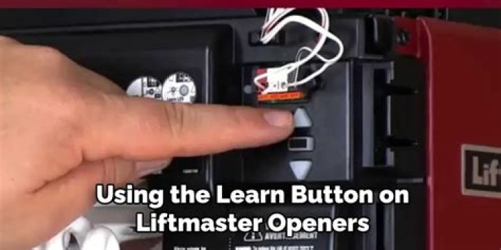 Where is the Learn button on a liftmaster garage door opener remote?