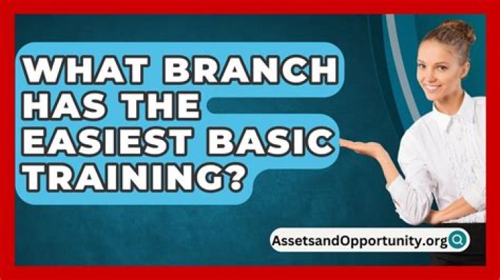 Which branch has the easiest basic training?