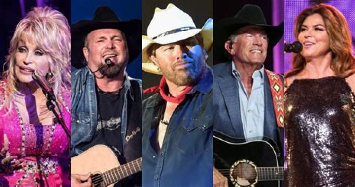 Which country singer has the most hits?