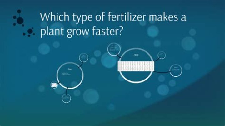 Which fertilizer makes plants grow faster?