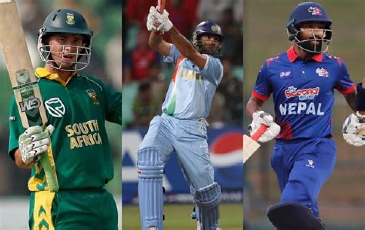 Who become the first cricketer who has hit the six sixes in one day international 50/50 cricket?