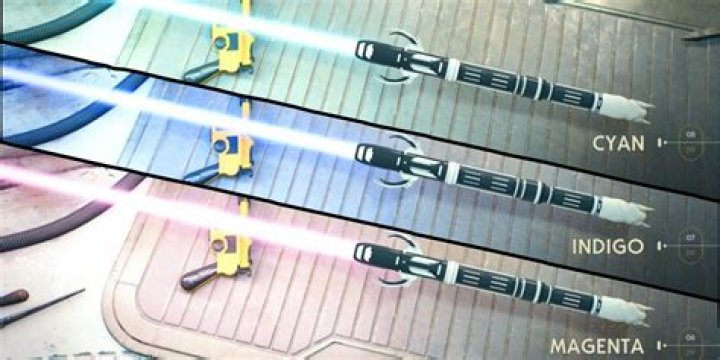 Who has an indigo lightsaber?