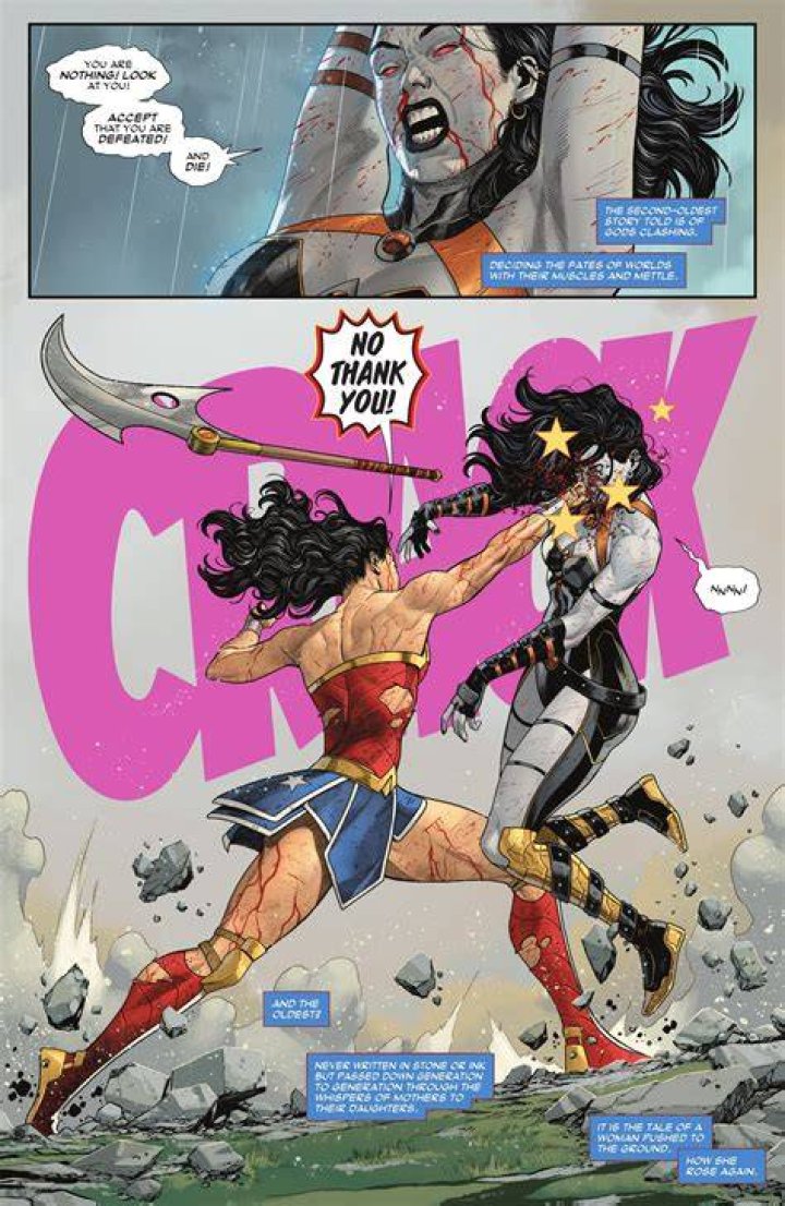 Who has defeated Wonder Woman?