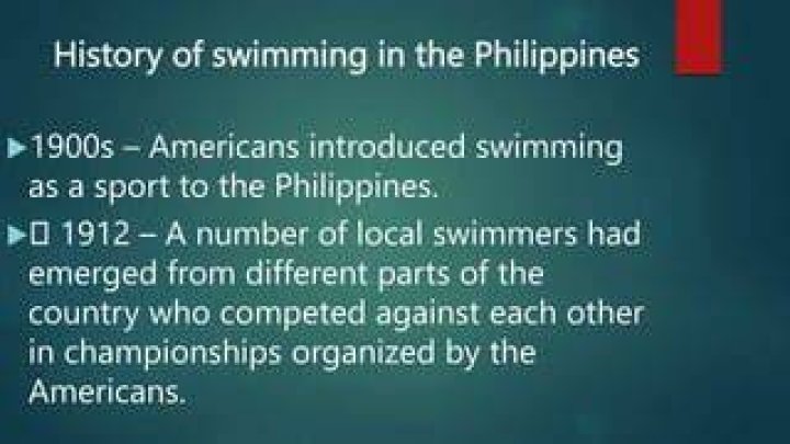 Who introduced swimming in the Philippines?
