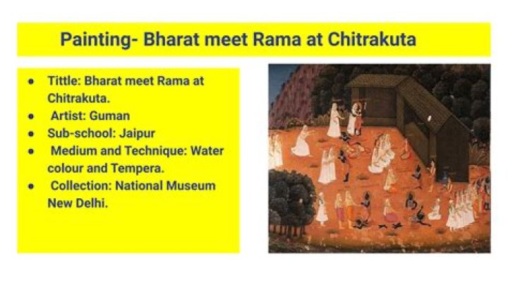 Who painted Bharat meets Rama at Chitrakoot?