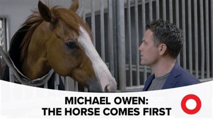 Who trains Michael Owen horses?