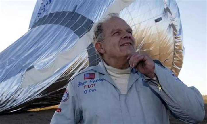 Who was the first person to fly a balloon around the world?