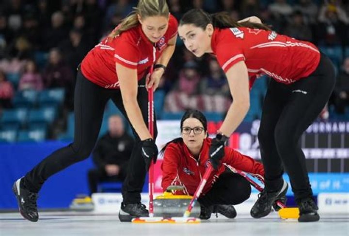 Who won curling today?