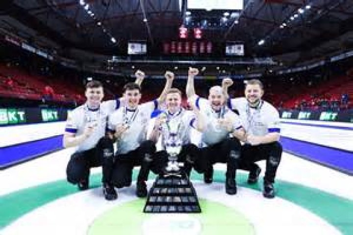 Who won men's world curling championship?