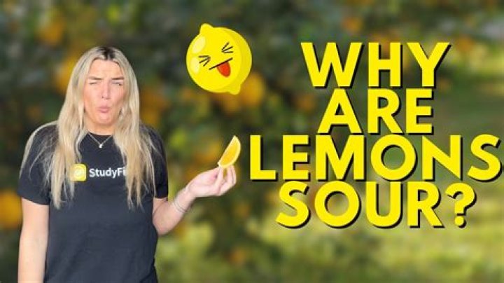 Why are lemons sour?