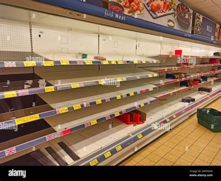 Why are there so many empty shelves in the supermarkets?