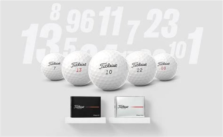 Why are Titleist golf balls numbered?