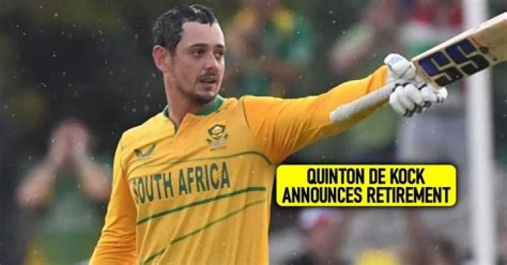 Why did Quinton de Kock retire?