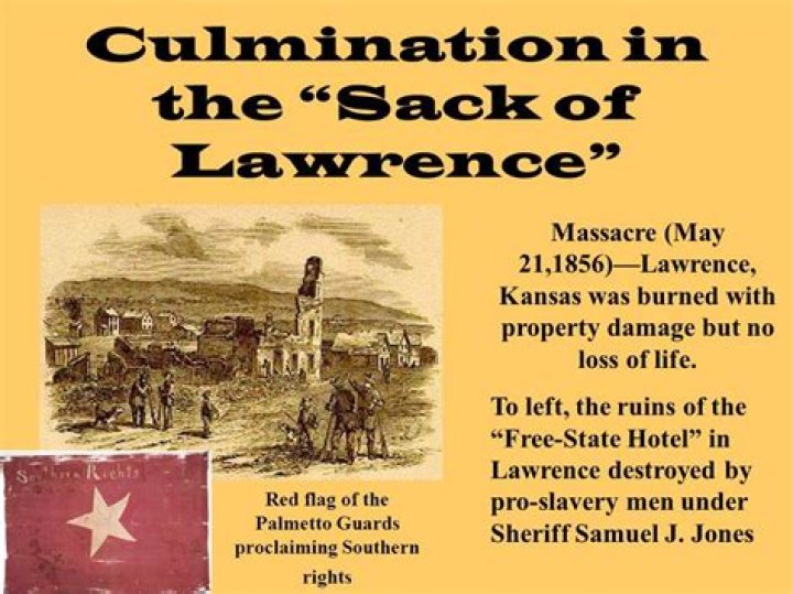 Why did the sack of Lawrence happen?
