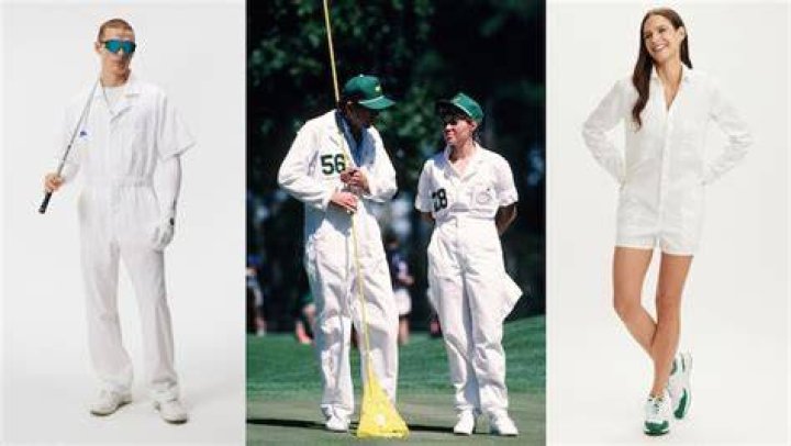 Why do caddies wear white overalls at Augusta?