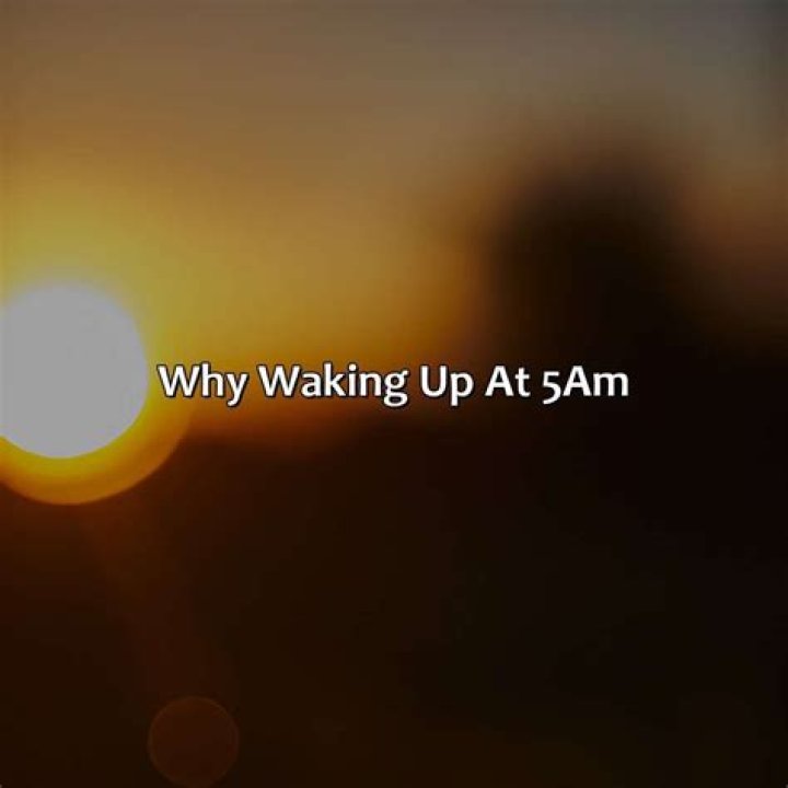 Why do I wake up at 5am?