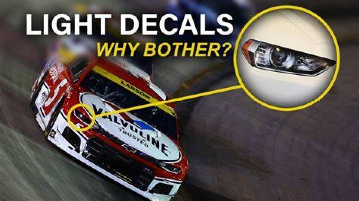 Why do Nascars have fake headlights?