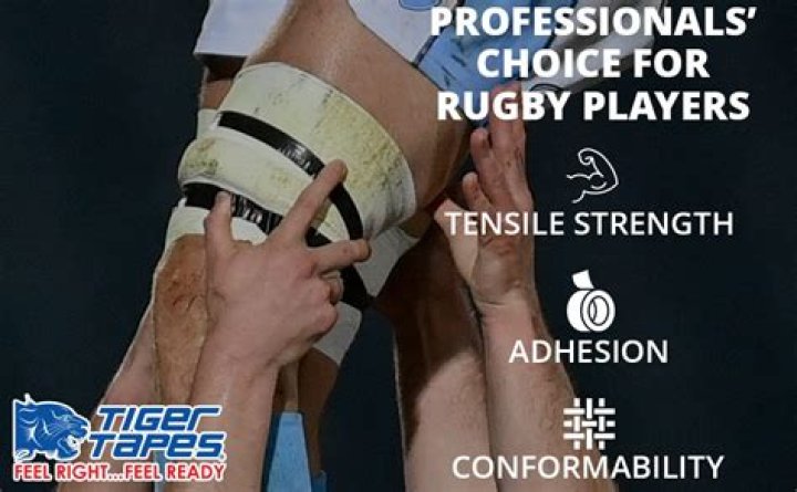 Why do rugby players wear tape?