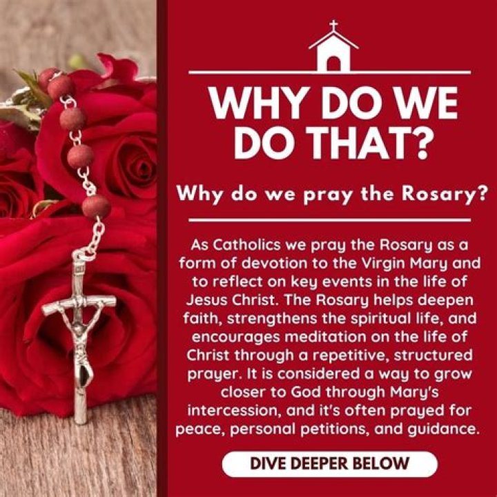 Why do we pray the rosary for nine days after someone dies?