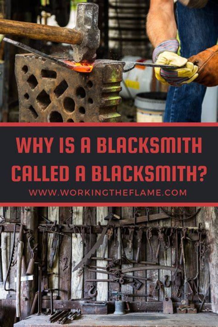 Why does a blacksmith hit the anvil?