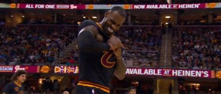 Why does LeBron James wear a sleeve?