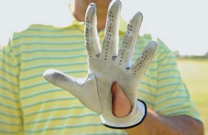 Why does my golf glove wear out on the thumb?