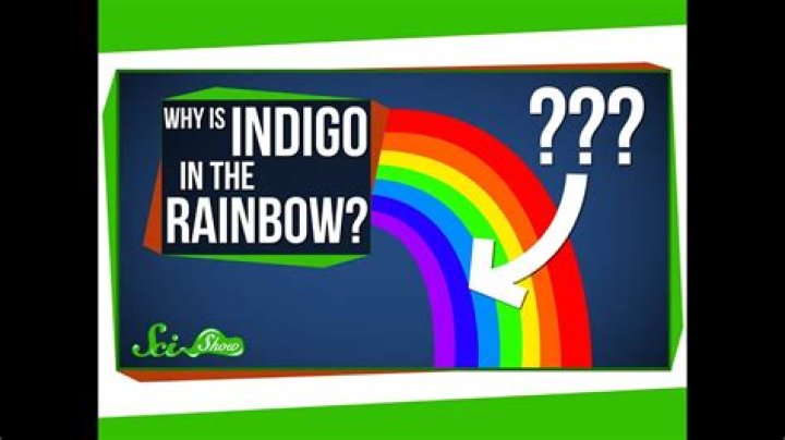 Why is indigo not in the rainbow?