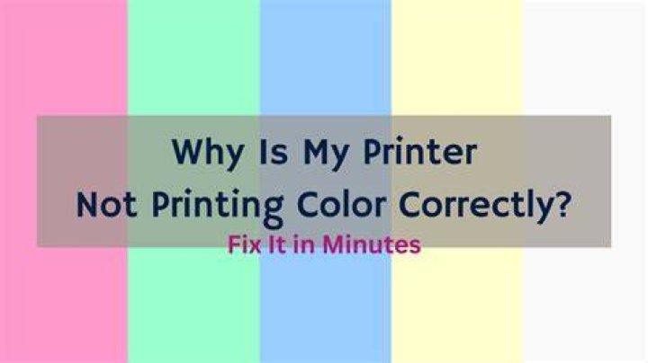 Why is my printer printing color but not black?