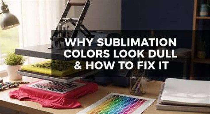 Why is my sublimation ink printing dull?