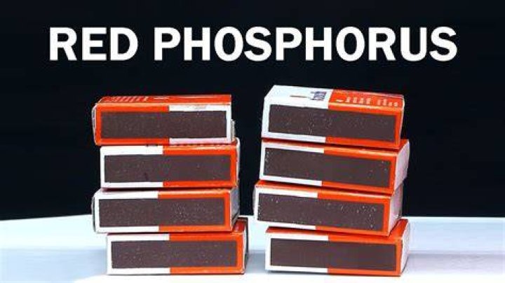 Why is red phosphorus used in matches?