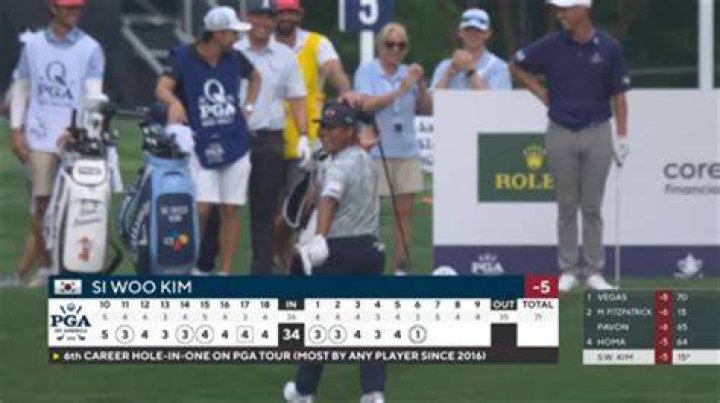 Why is Si Woo Kim not using a putter?