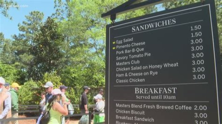 Why is the food at the Masters so cheap?