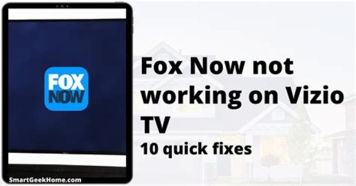 Why is the Fox Now app not working?