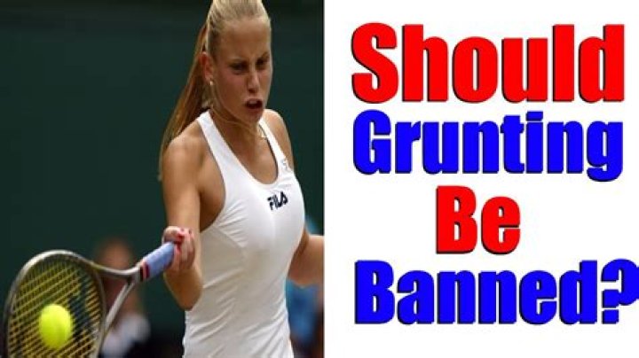 Why is there so much grunting in tennis?
